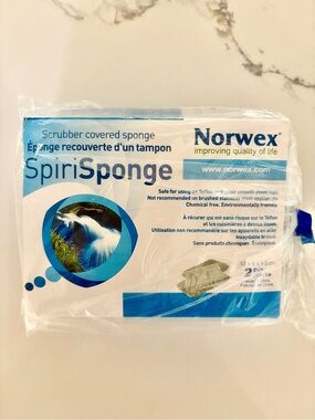 2-PK NORWEX SpiriSponge Home Cleaning Kitchen Bath Non-toxic No Chemicals NEW
